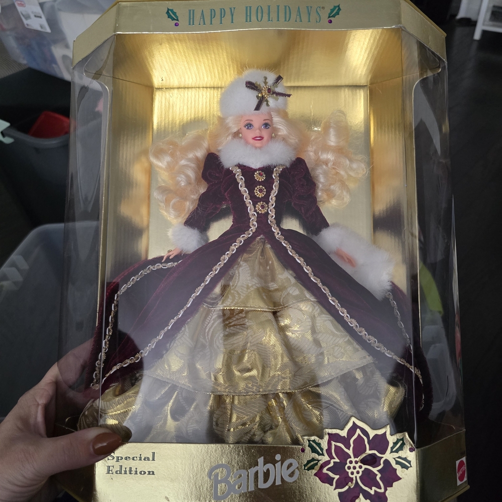 Hallmark Keepsake Barbie in Burgundy and Gold